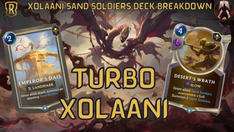 Hidden 4th Champ Of This Expansion - Turbo Level Xolaani w/ Sand Soldiers! | Legends of Runeterra
