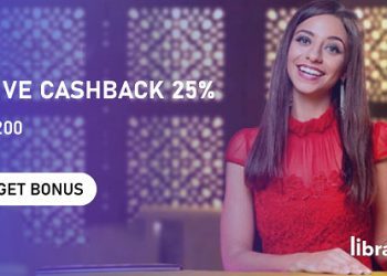 Librabet - Live Cashback 25% up to €200