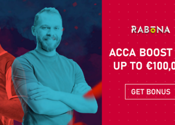 Rabona - Acca Boost 10% up to €100,000