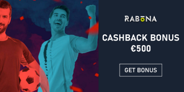 Rabona - Cashback Bonus €500