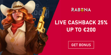 Rabona - Live Cashback 25% up to €200