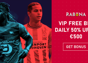 Rabona - VIP Free Bet Daily 50% up to €500