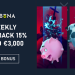 Rabona - Weekly Cashback 15% up to €3,000