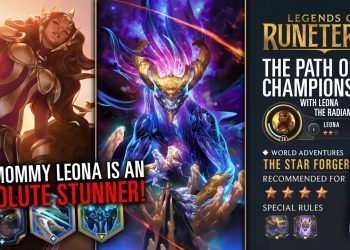 SUN MOMMY Leona is a STUNNER! | 4 Star Targon Campaign vs Aurelion Sol | Path of Champions 2.0
